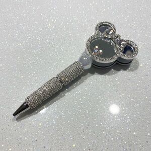 Rhinestone Mouse Ear Pen with Bow